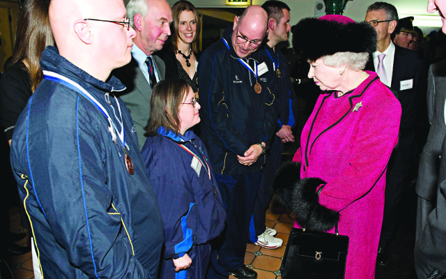 The Queen while on a visit to Norwood Ravenswood