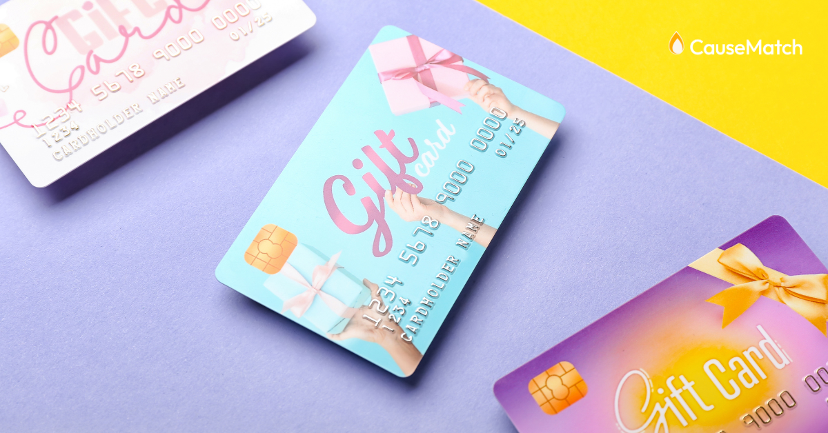 Stack of gift cards