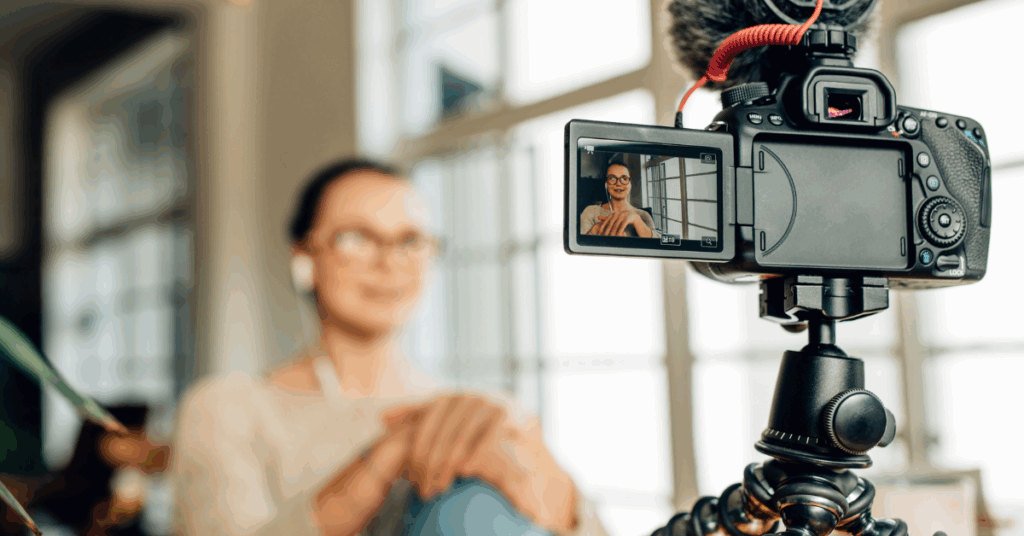 Camera recording professional video