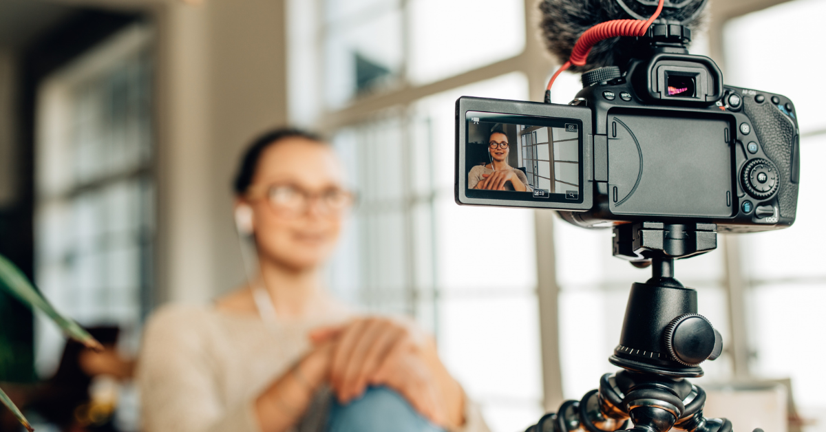 Camera recording professional video